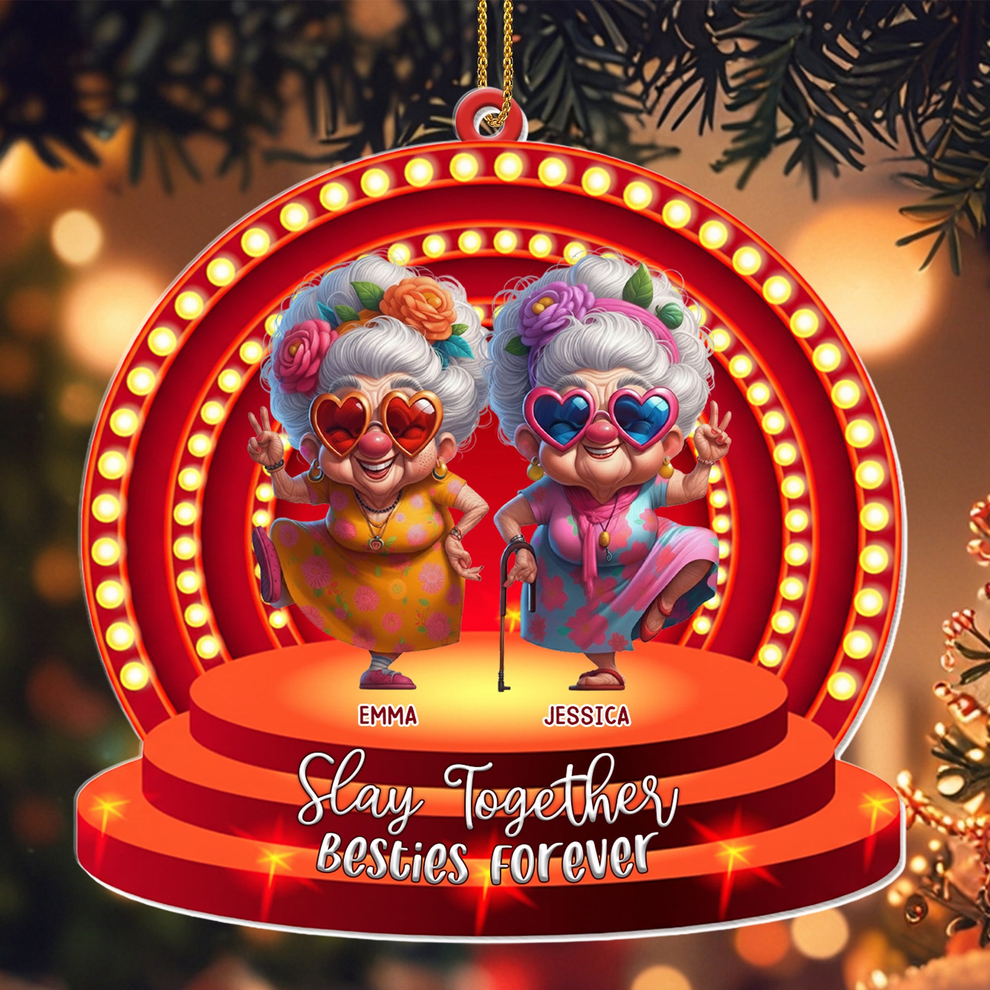 Slay Together Besties Forever With Stylized Elderly Women