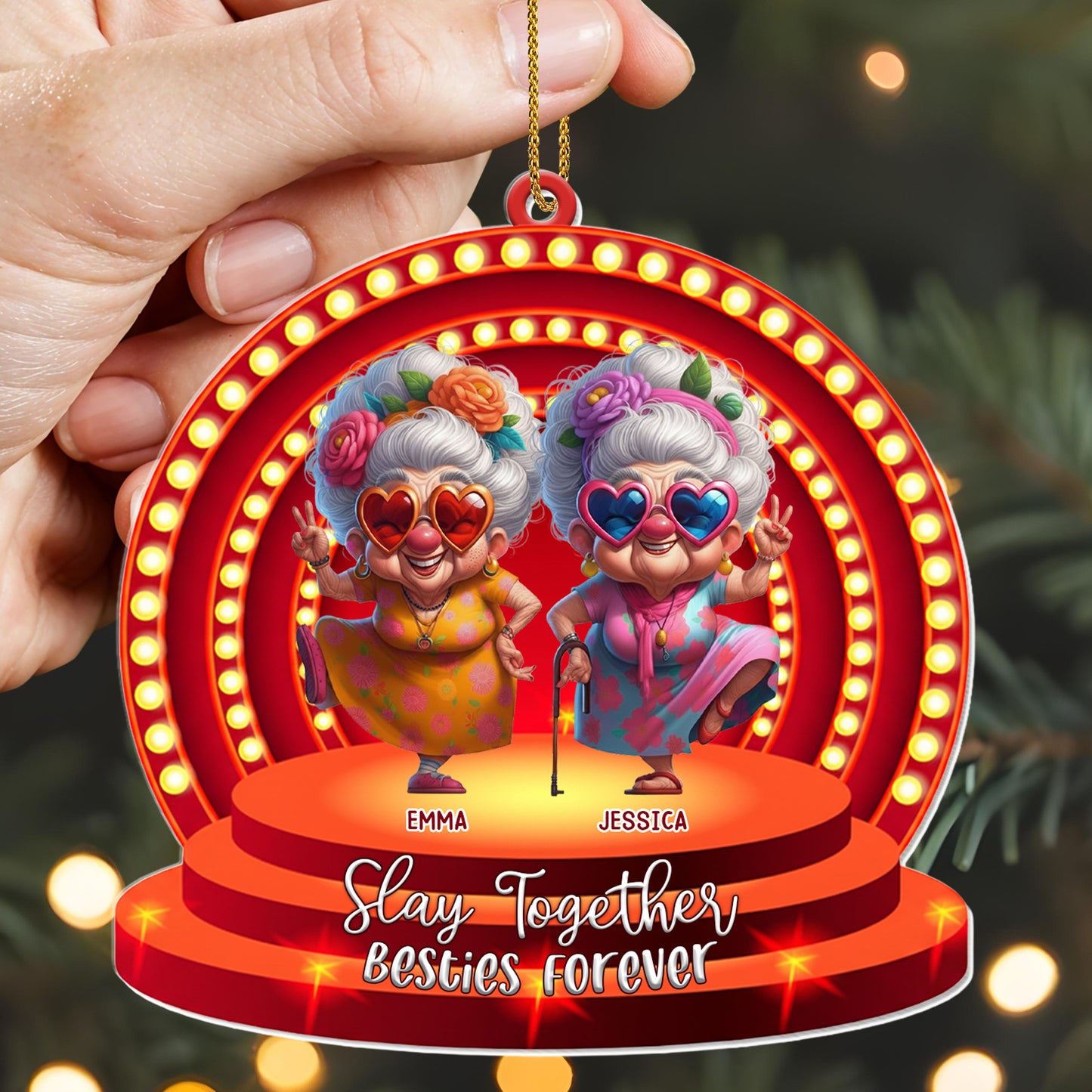 Slay Together Besties Forever With Stylized Elderly Women