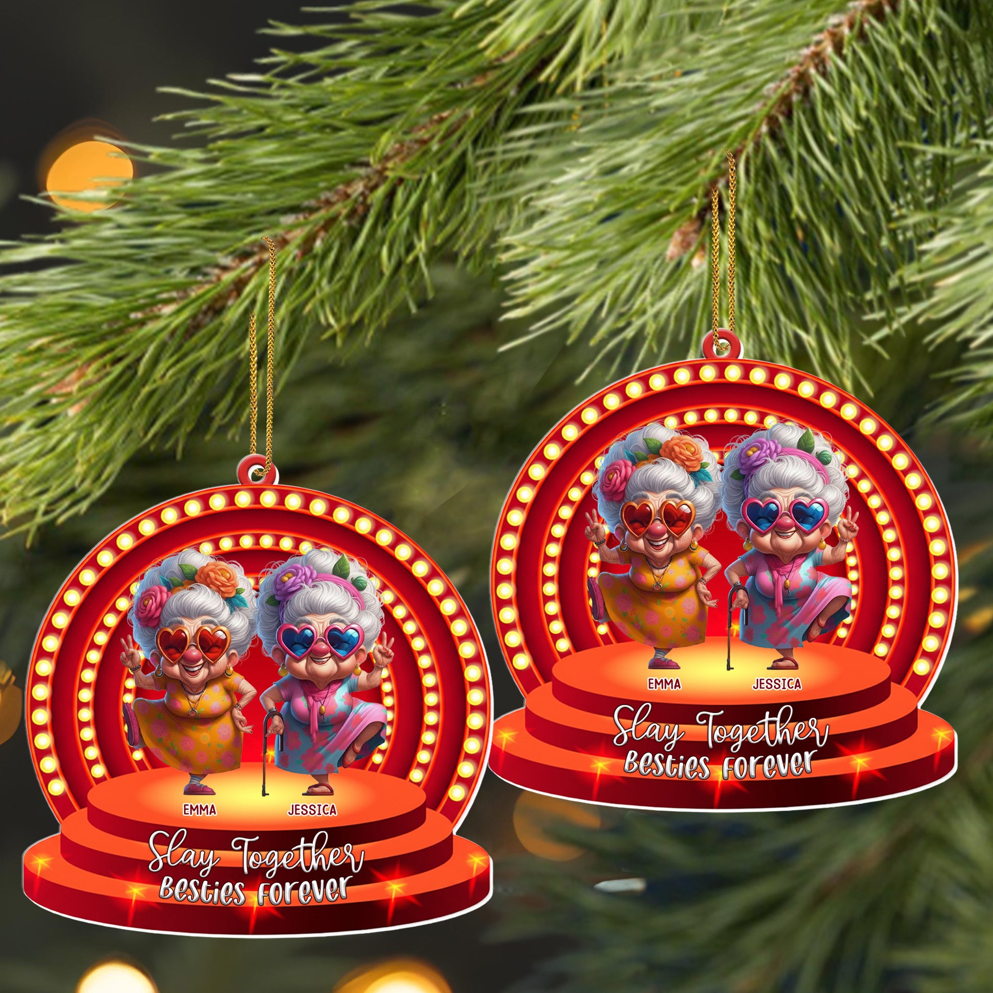 Slay Together Besties Forever With Stylized Elderly Women