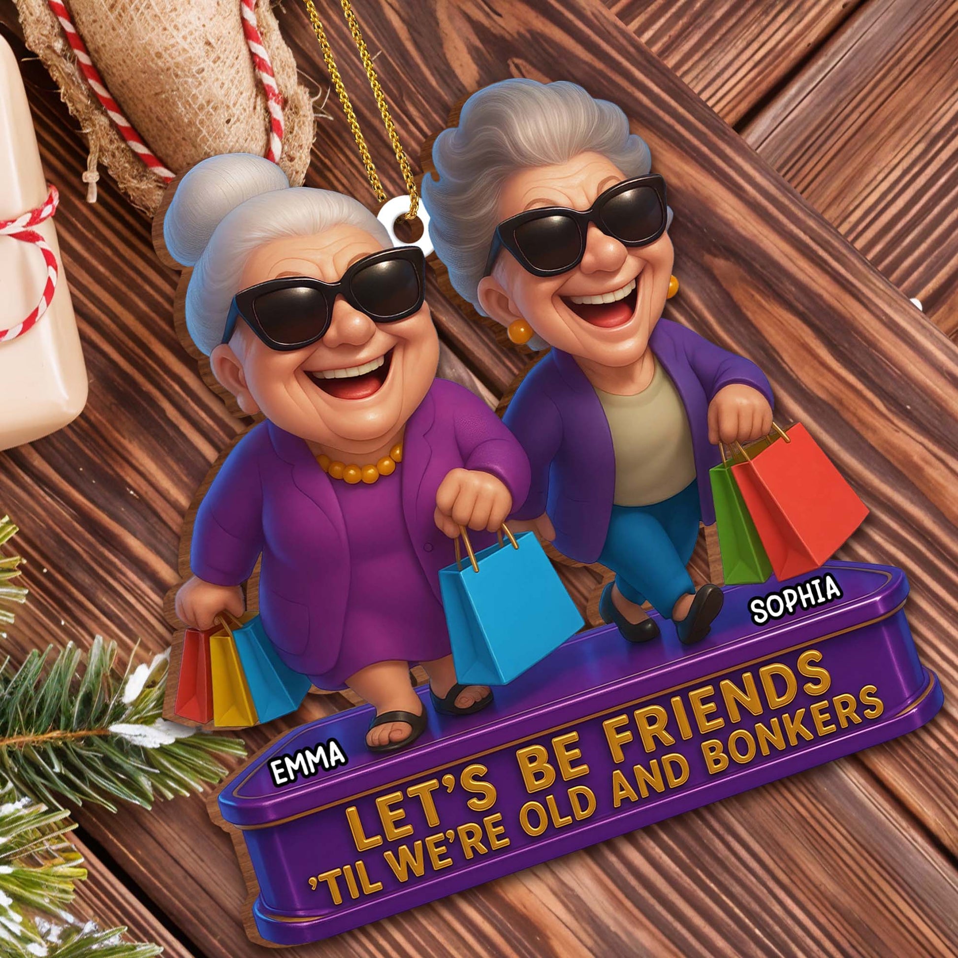 Let's Be Friends 'Til We're Old And Bonkers, Shopping Bags