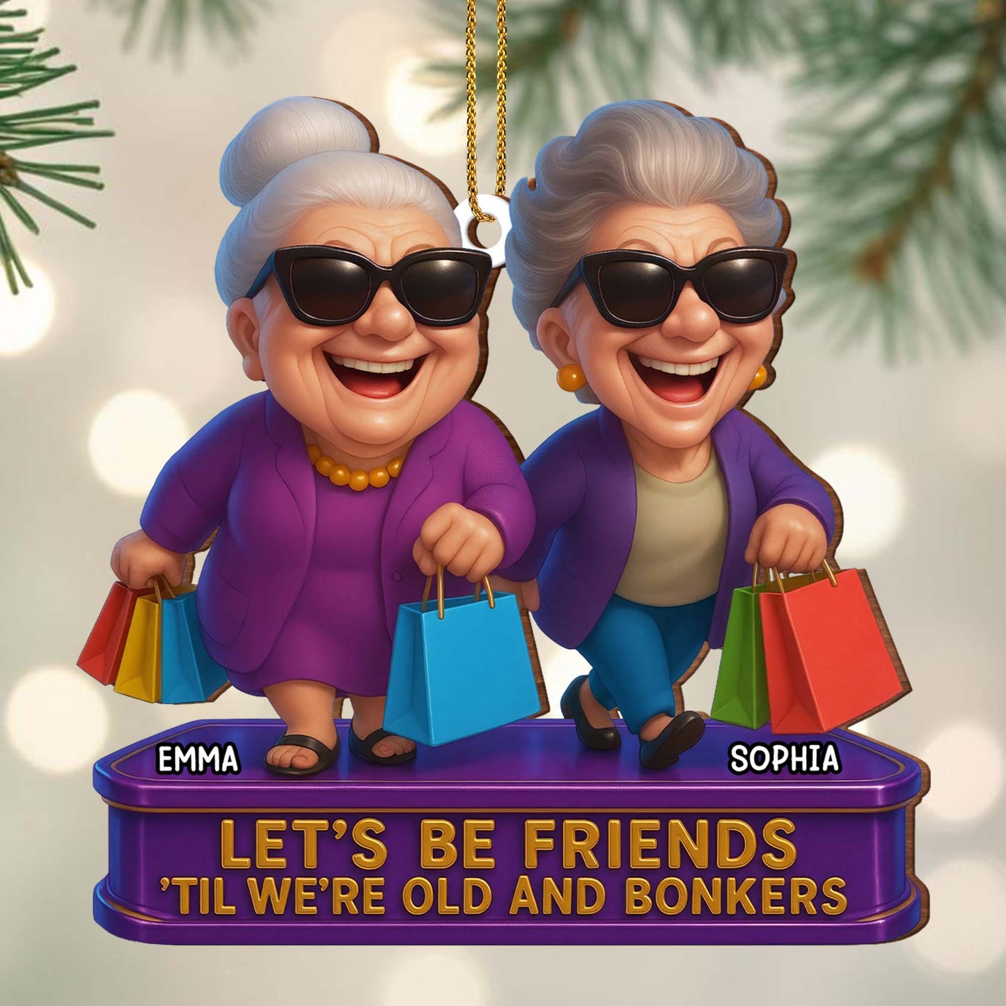Let's Be Friends 'Til We're Old And Bonkers, Shopping Bags