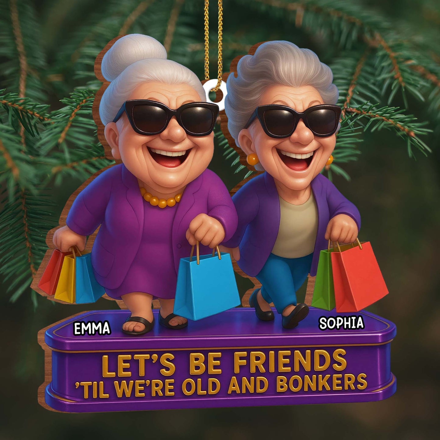 Let's Be Friends 'Til We're Old And Bonkers, Shopping Bags