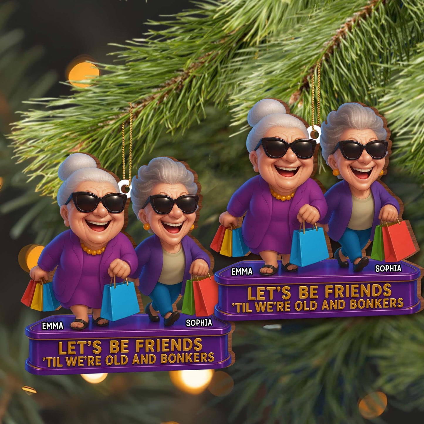 Let's Be Friends 'Til We're Old And Bonkers, Shopping Bags