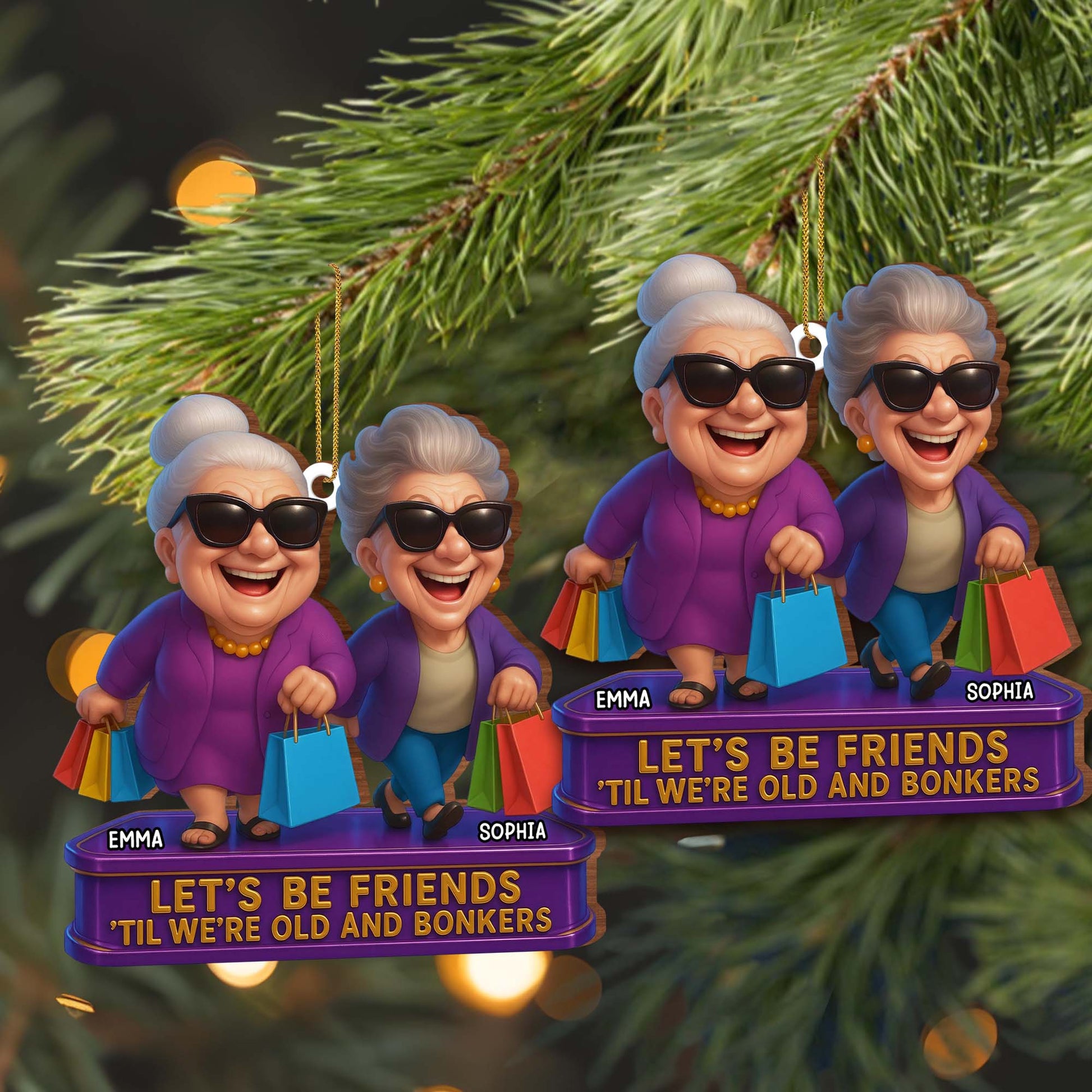 Let's Be Friends 'Til We're Old And Bonkers, Shopping Bags