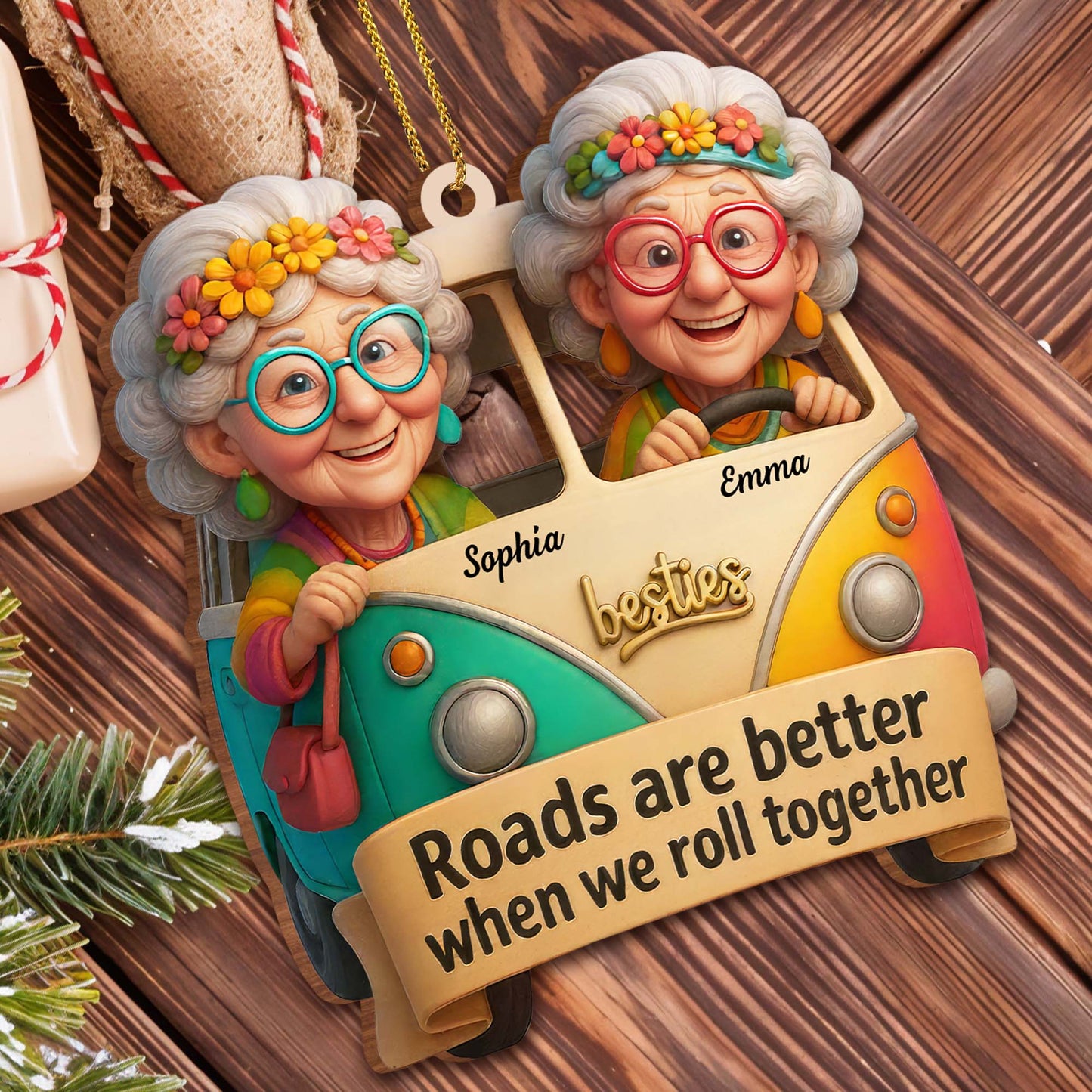 Roads Are Better When We Roll Together, Elderly Ladies in Van