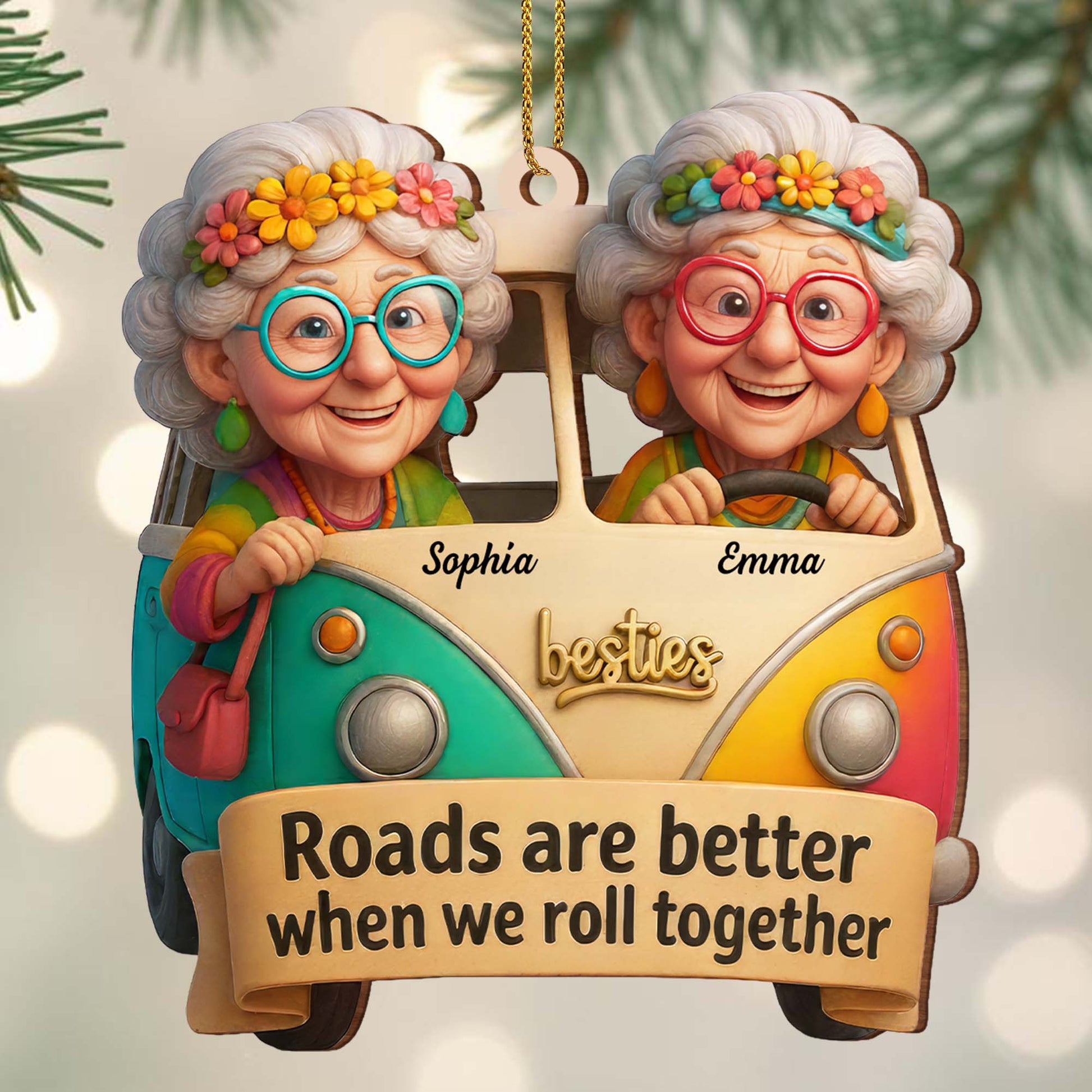 Roads Are Better When We Roll Together, Elderly Ladies in Van