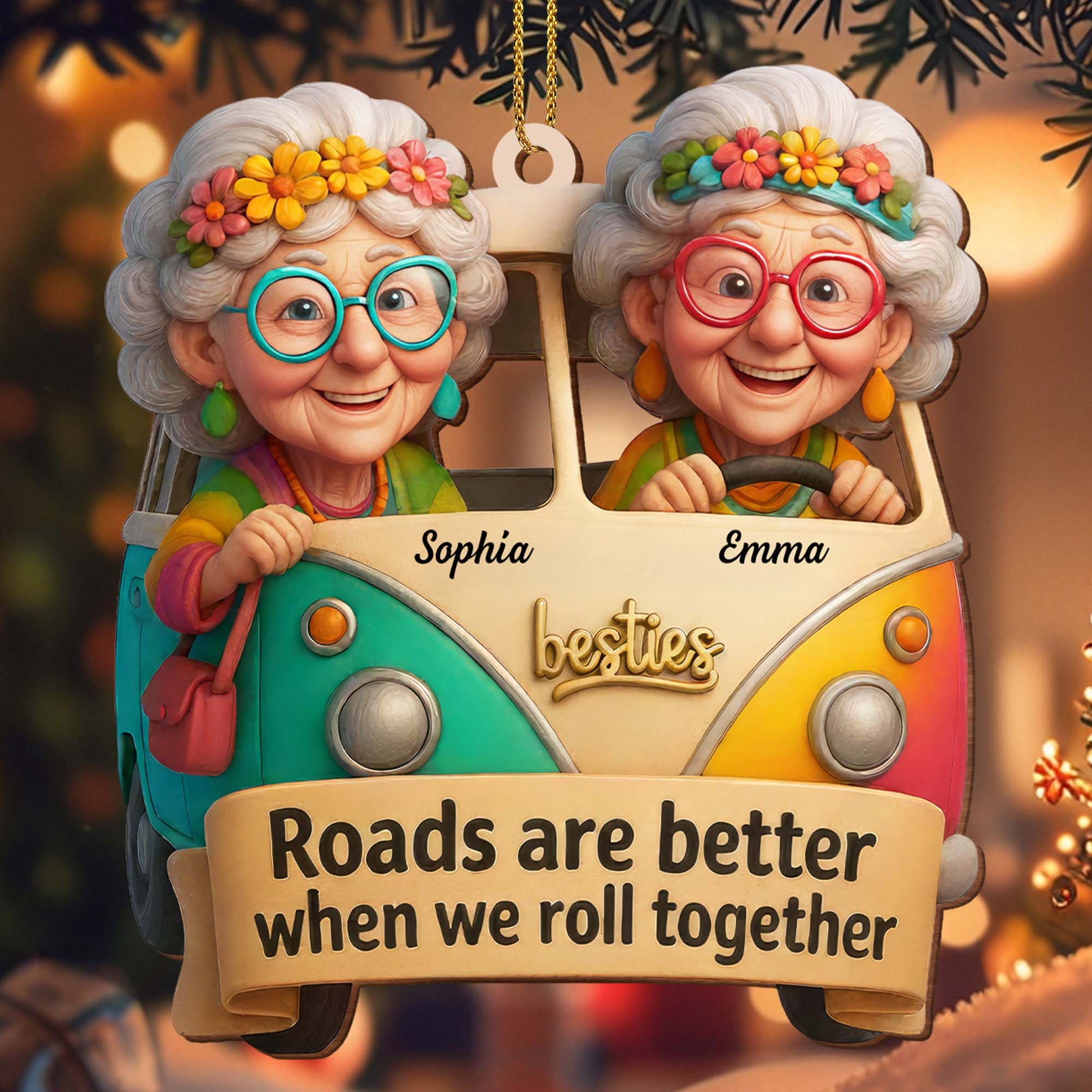 Roads Are Better When We Roll Together, Elderly Ladies in Van