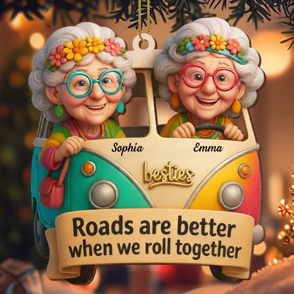 Roads Are Better When We Roll Together, Elderly Ladies in Van