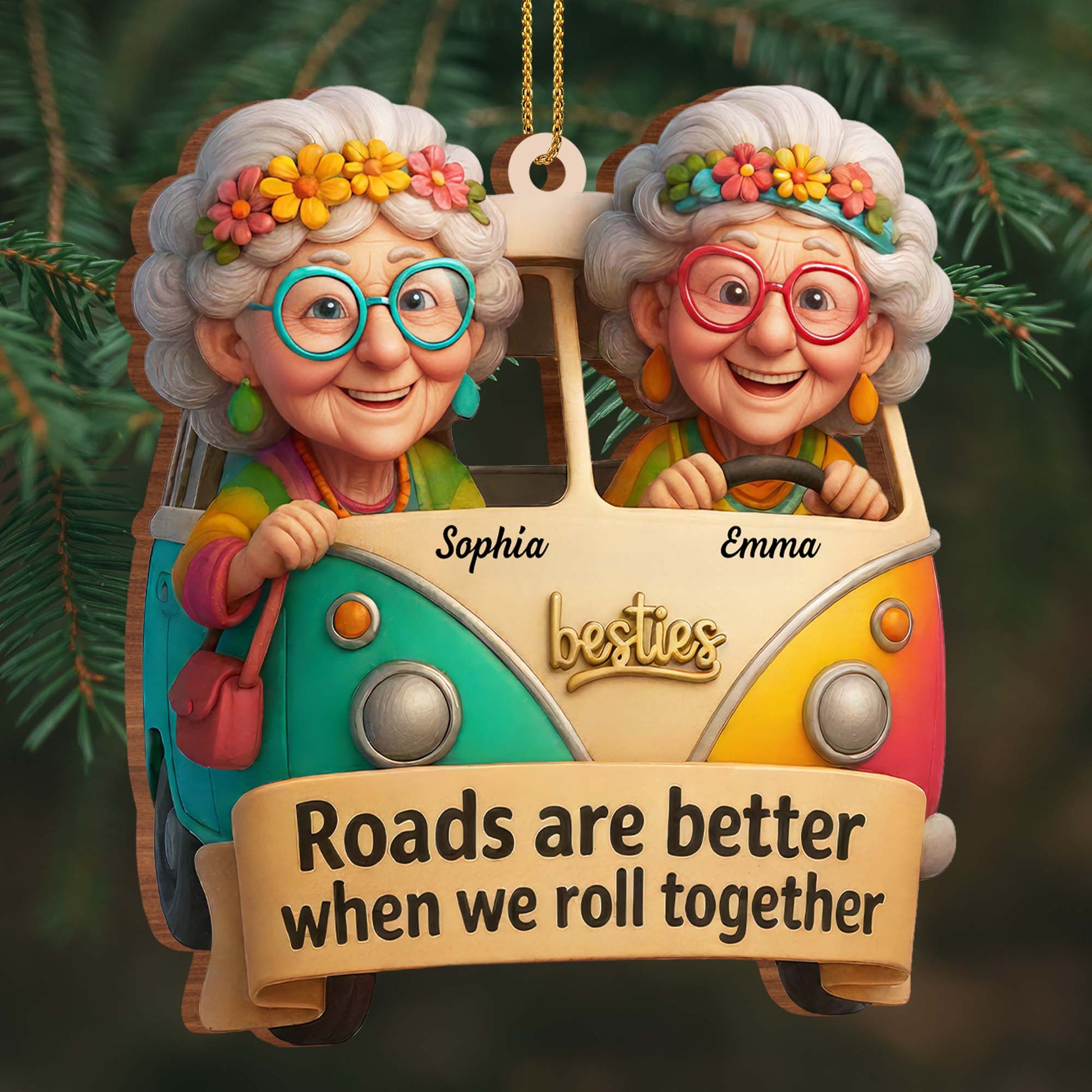 Roads Are Better When We Roll Together, Elderly Ladies in Van