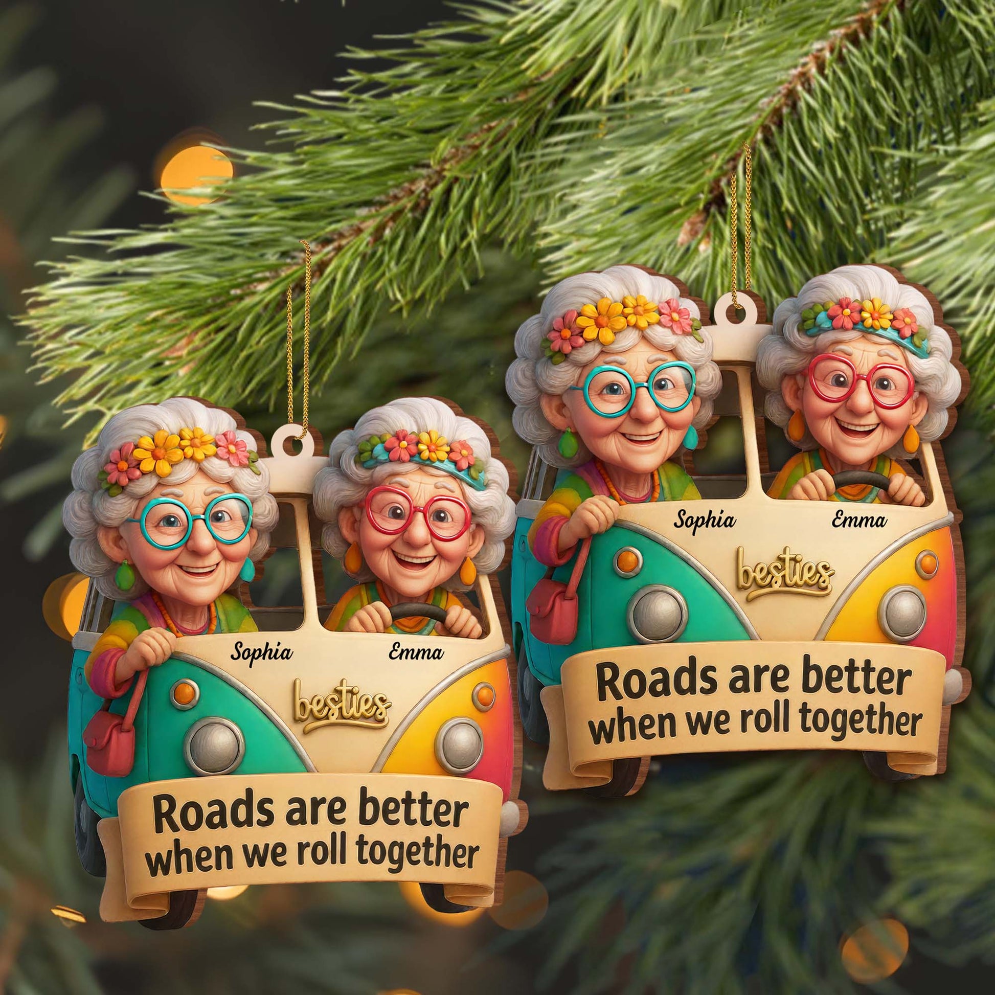 Roads Are Better When We Roll Together, Elderly Ladies in Van