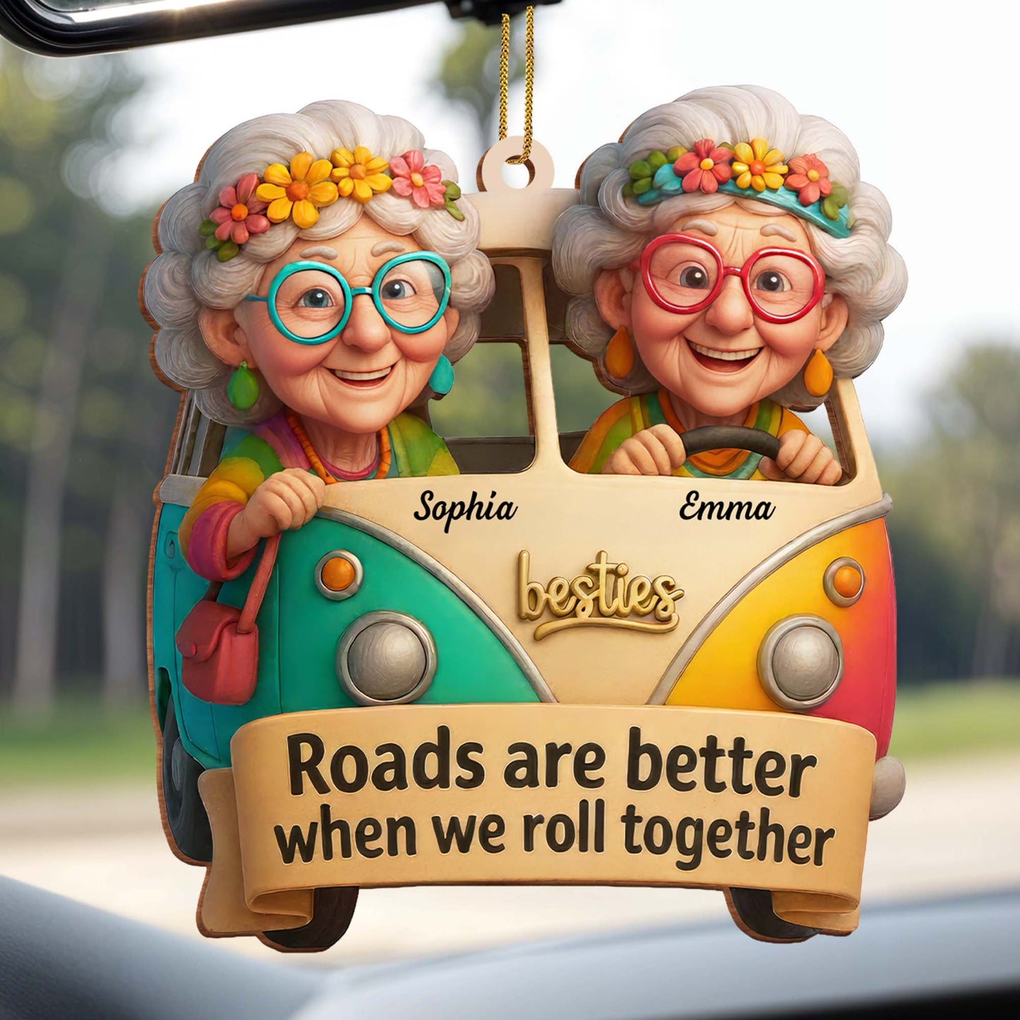 Roads Are Better When We Roll Together, Elderly Ladies in Van
