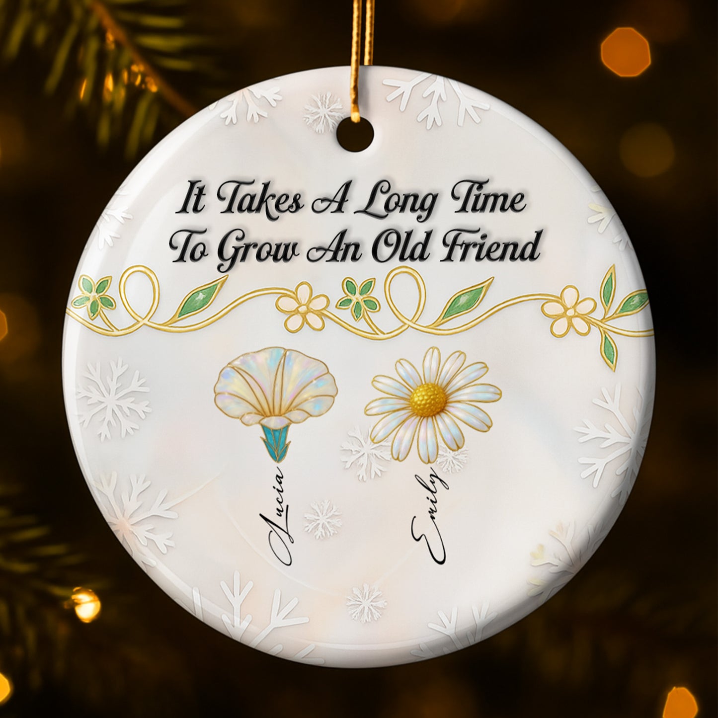 It Takes A Long Time To Grow Old Friends, Flowers Design