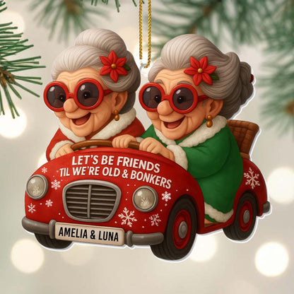 Let's Be Friends 'Til We're Old And Bonkers, Old Ladies In Red Car