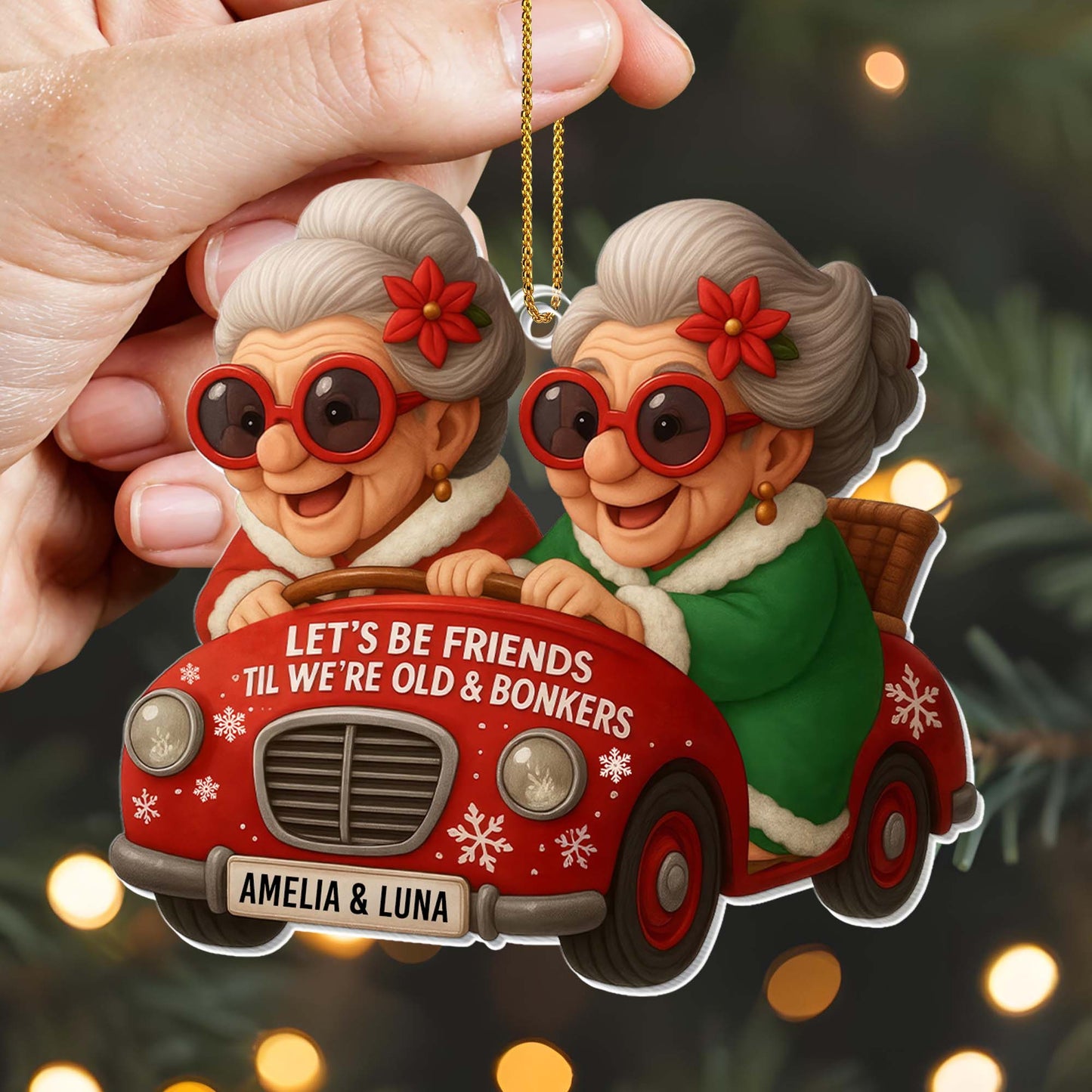 Let's Be Friends 'Til We're Old And Bonkers, Old Ladies In Red Car