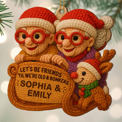 Let's Be Friends 'Til We're Old & Bonkers, Elderly Couple And Reindeer