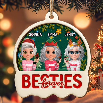 Besties Forever, Christmas Hats And Sweaters