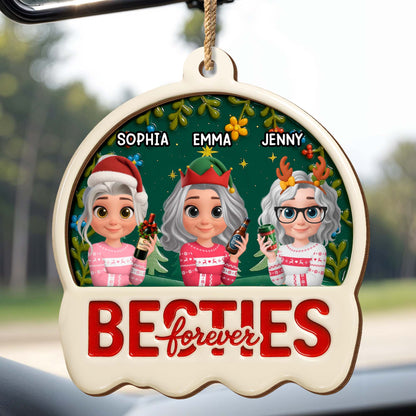 Besties Forever, Christmas Hats And Sweaters