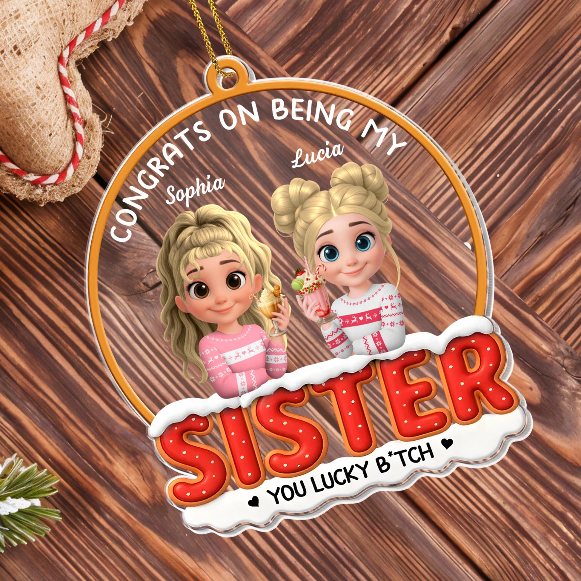 Congrats On Being My Sister, Festive Clothing and Cake