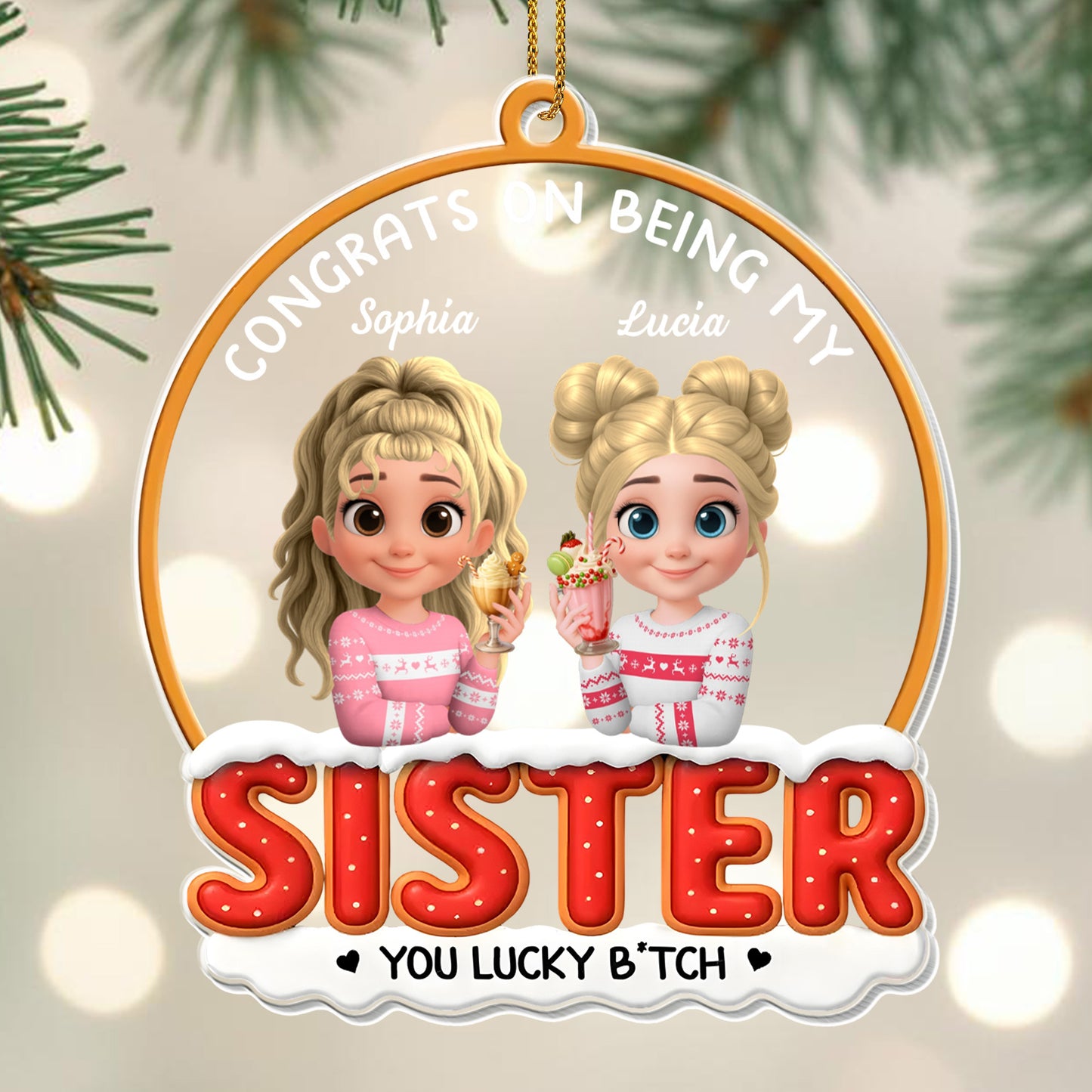 Congrats On Being My Sister, Festive Clothing and Cake