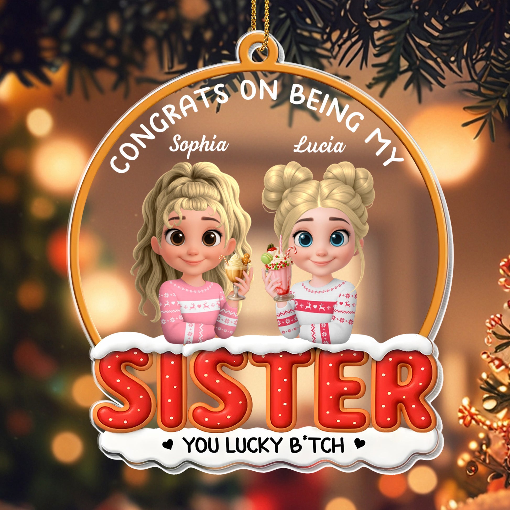 Congrats On Being My Sister, Festive Clothing and Cake