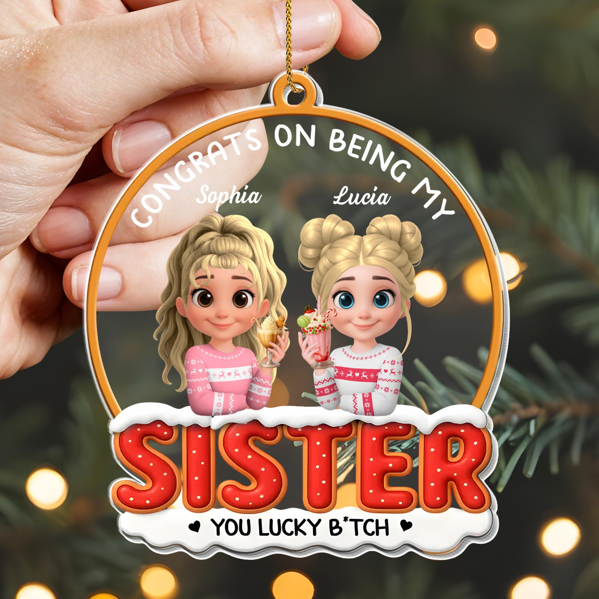 Congrats On Being My Sister, Festive Clothing and Cake