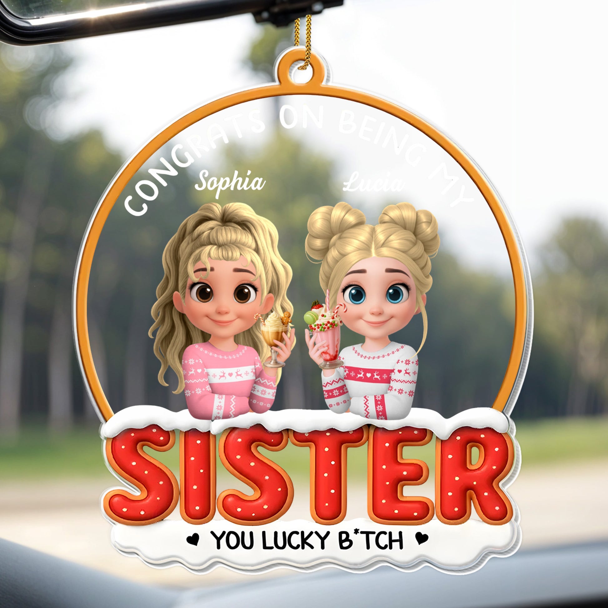 Congrats On Being My Sister, Festive Clothing and Cake