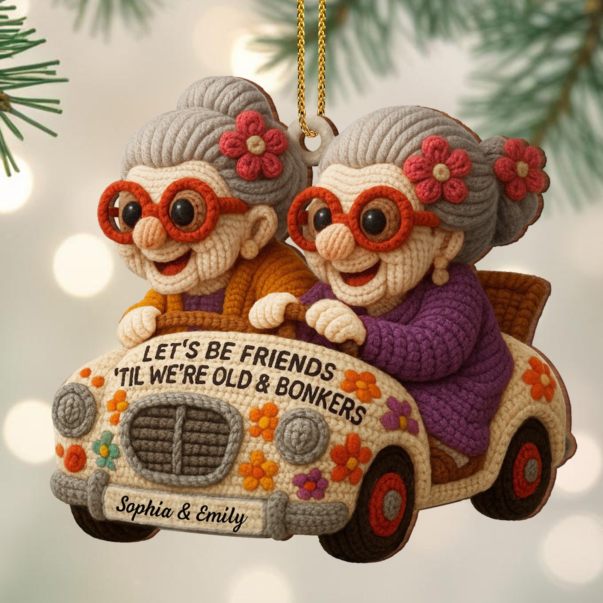 Let's Be Friends 'Til We're Old & Bonkers, Elderly Women in Car