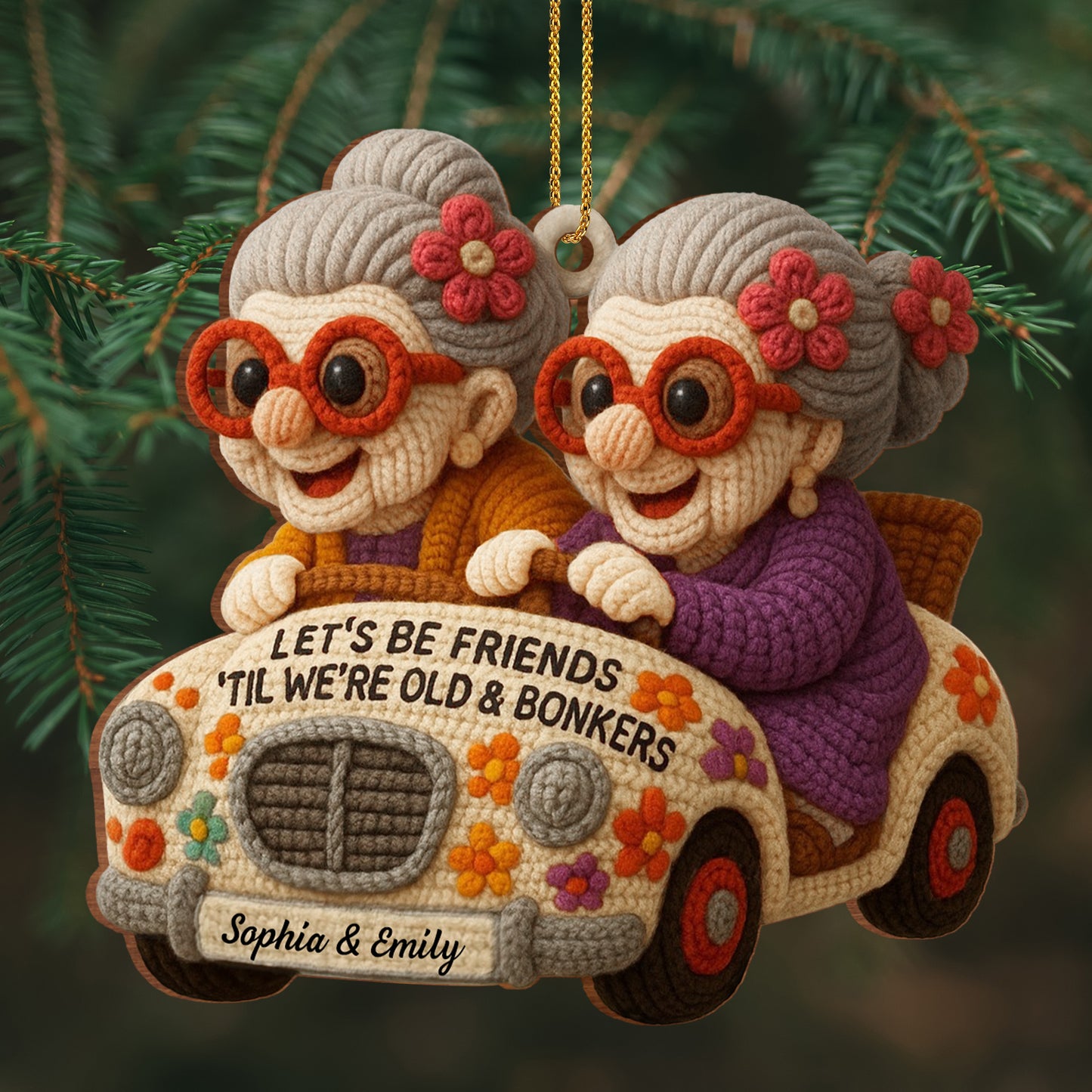 Let's Be Friends 'Til We're Old & Bonkers, Elderly Women in Car