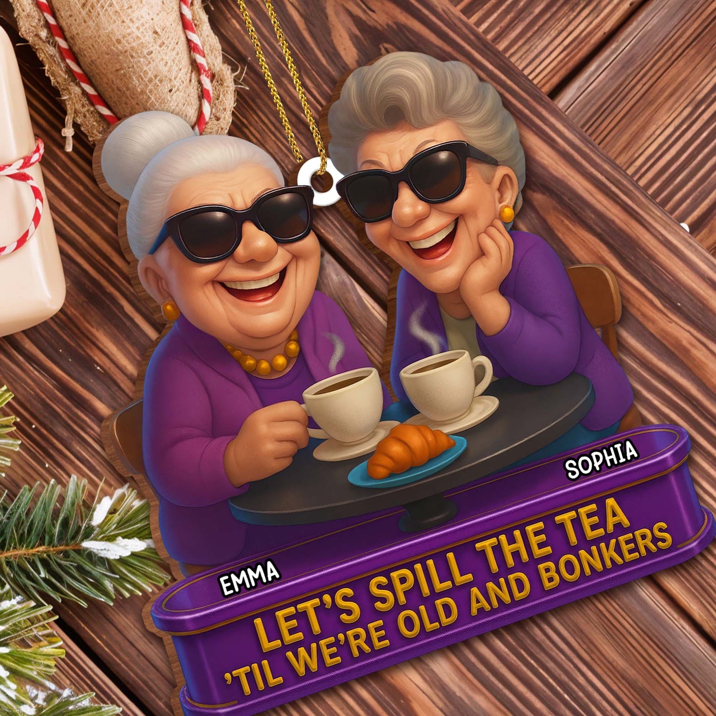 Let's Spill The Tea 'Til We're Old And Bonkers, Tea And Croissants