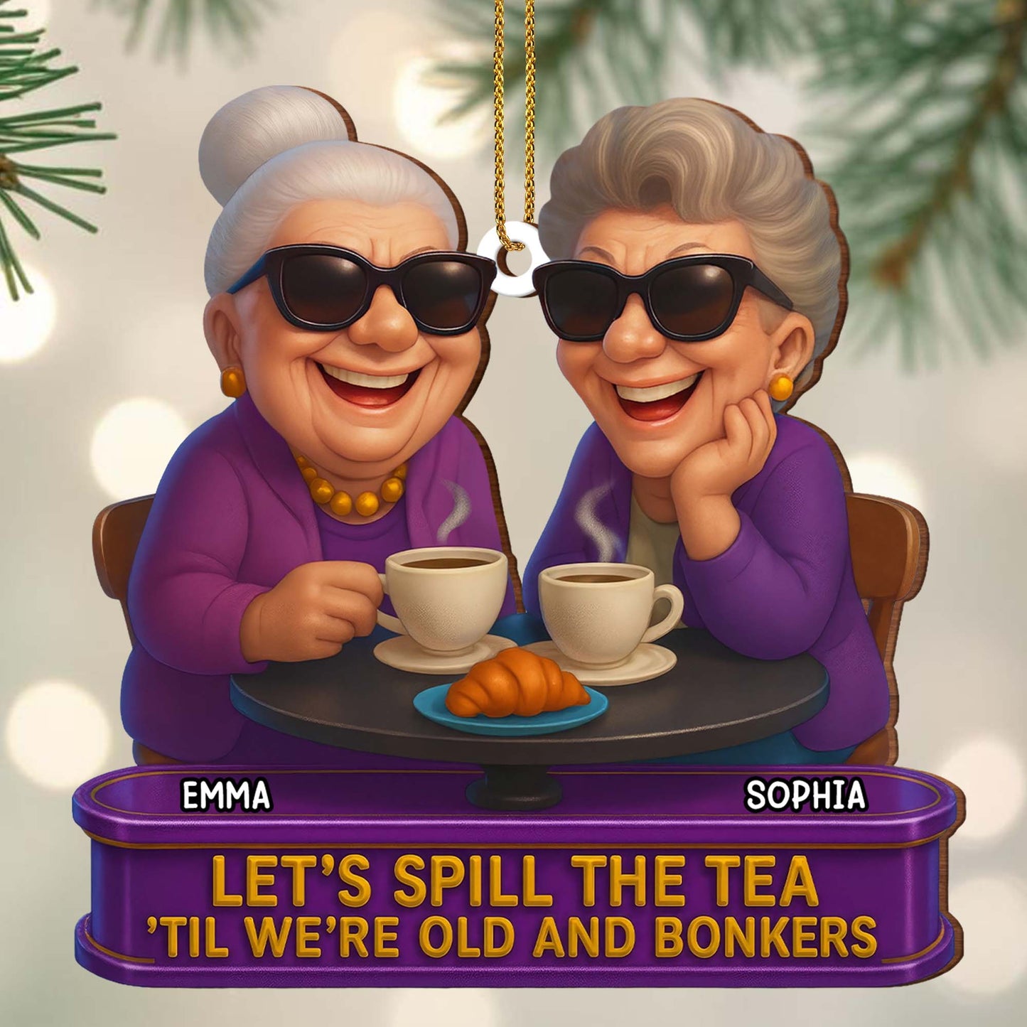 Let's Spill The Tea 'Til We're Old And Bonkers, Tea And Croissants