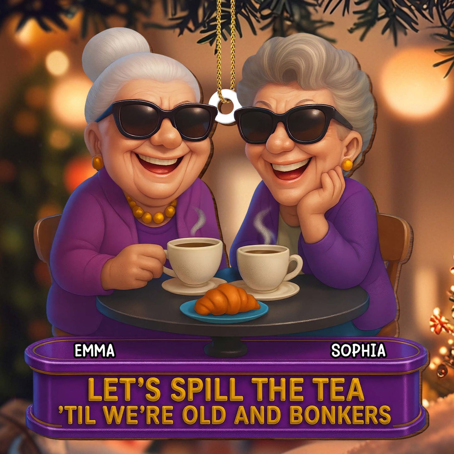 Let's Spill The Tea 'Til We're Old And Bonkers, Tea And Croissants