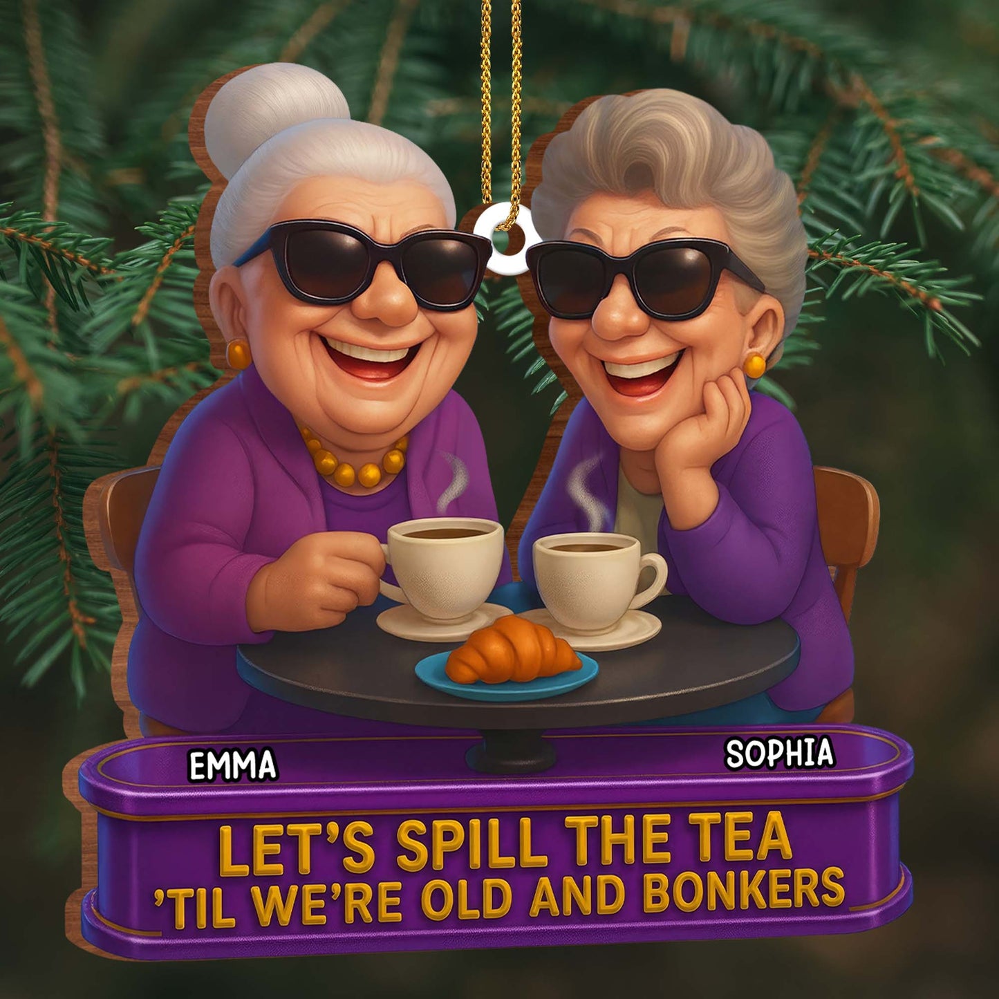 Let's Spill The Tea 'Til We're Old And Bonkers, Tea And Croissants