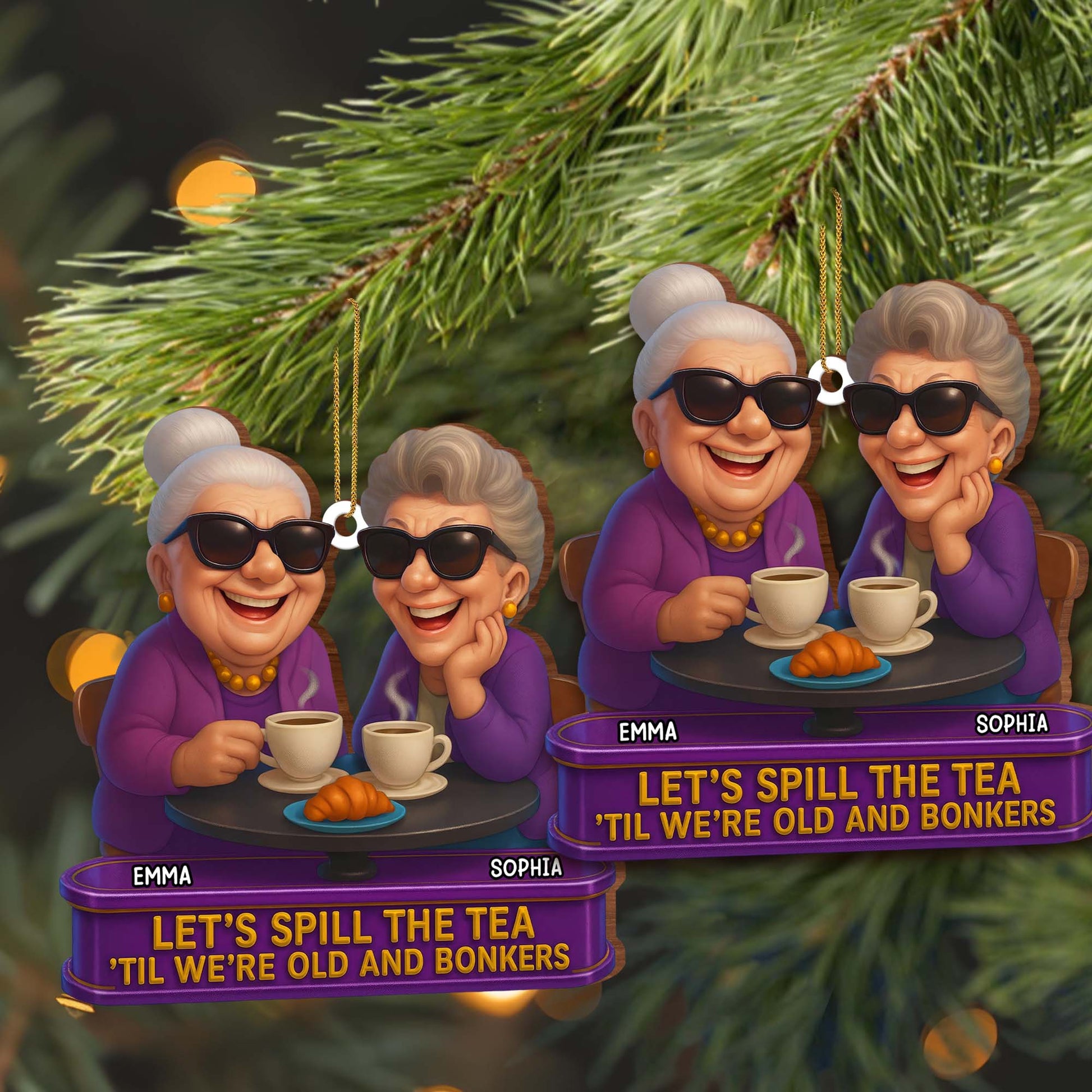 Let's Spill The Tea 'Til We're Old And Bonkers, Tea And Croissants