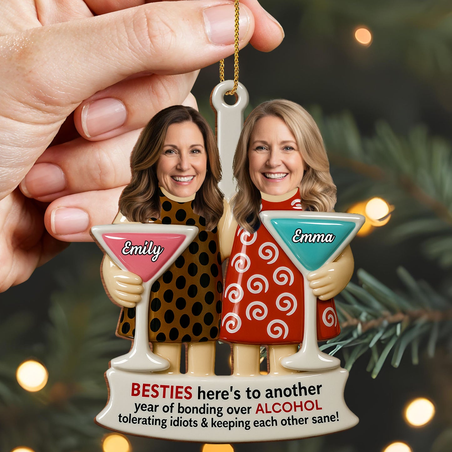 Besties Bonding Over Alcohol, Martini Glasses