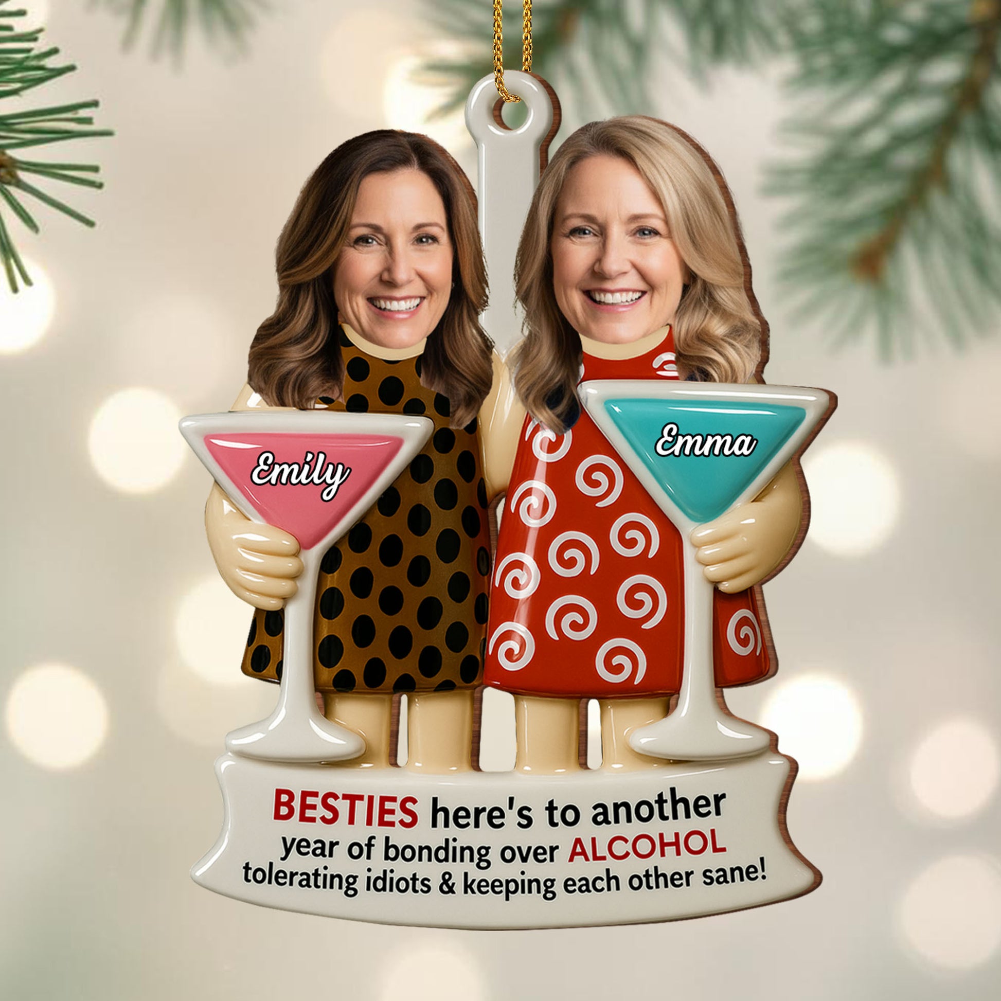 Besties Bonding Over Alcohol, Martini Glasses