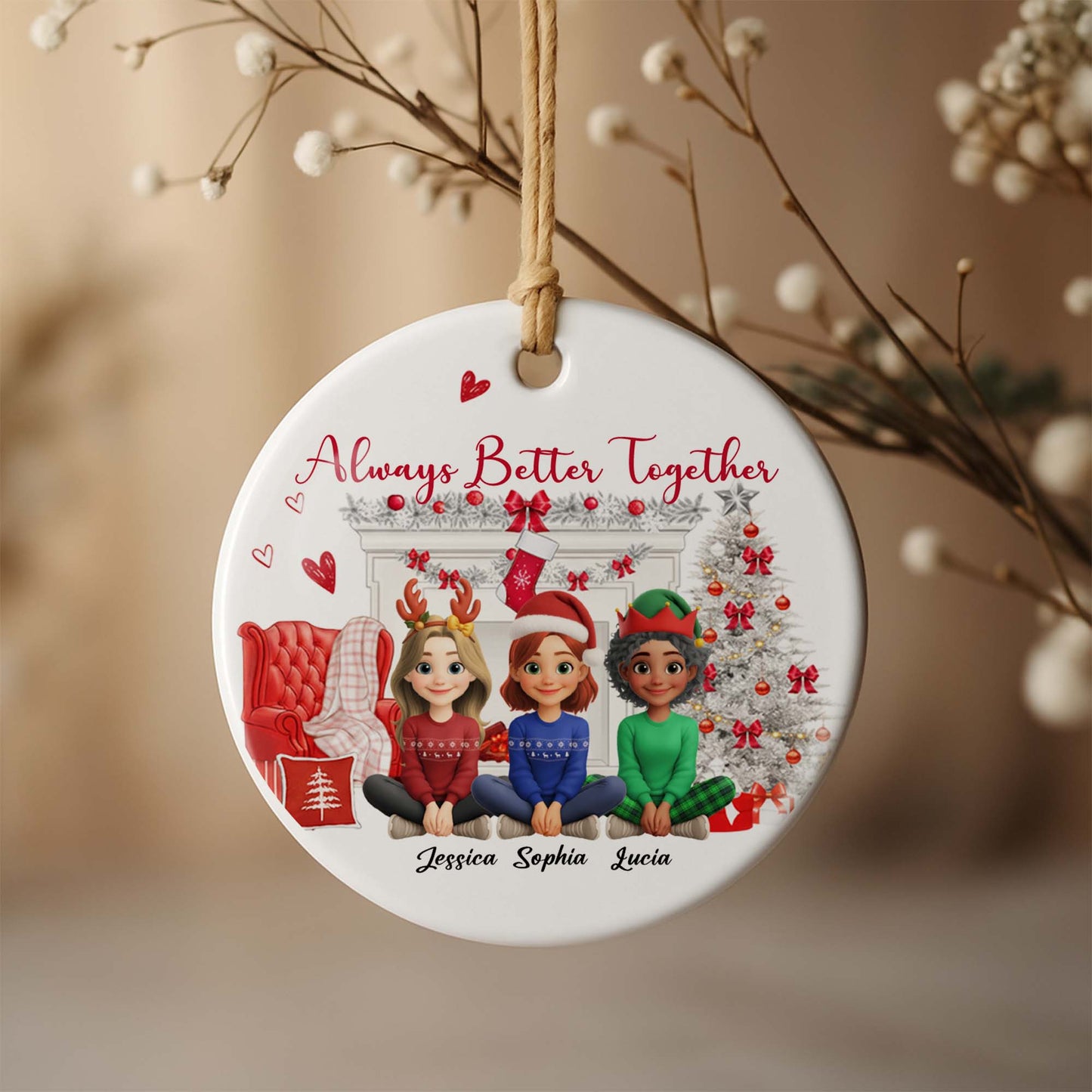 Always Better Together, Christmas Tree And Ornaments