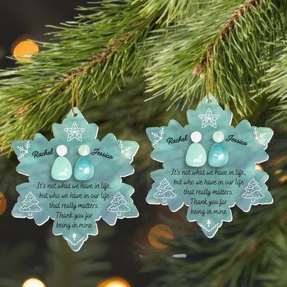 Thank You For Being In Mine, Snowflakes And Christmas Trees