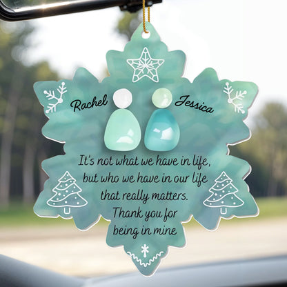 Thank You For Being In Mine, Snowflakes And Christmas Trees