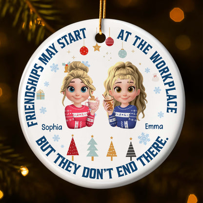 Friendships May Start At The Workplace, Christmas Trees And Snowflakes