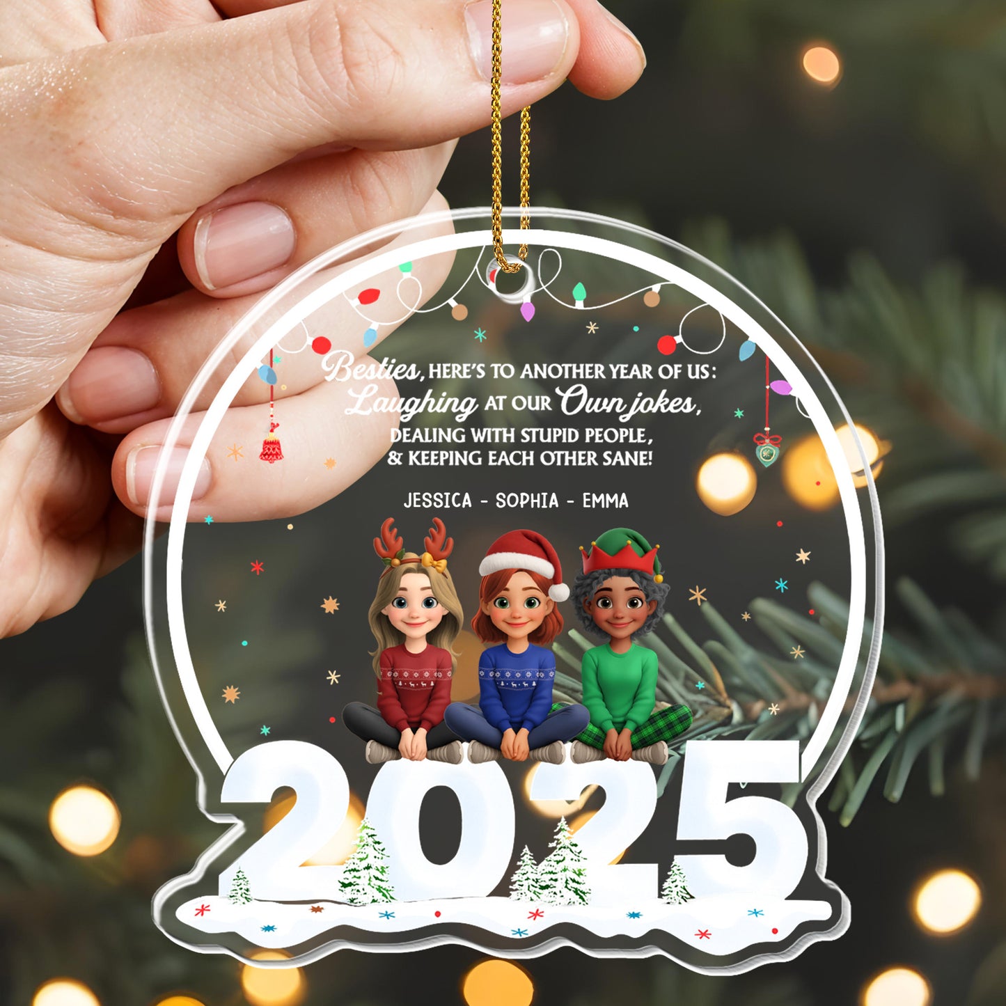 Besties Here's to Another Year of Us, Three Friends