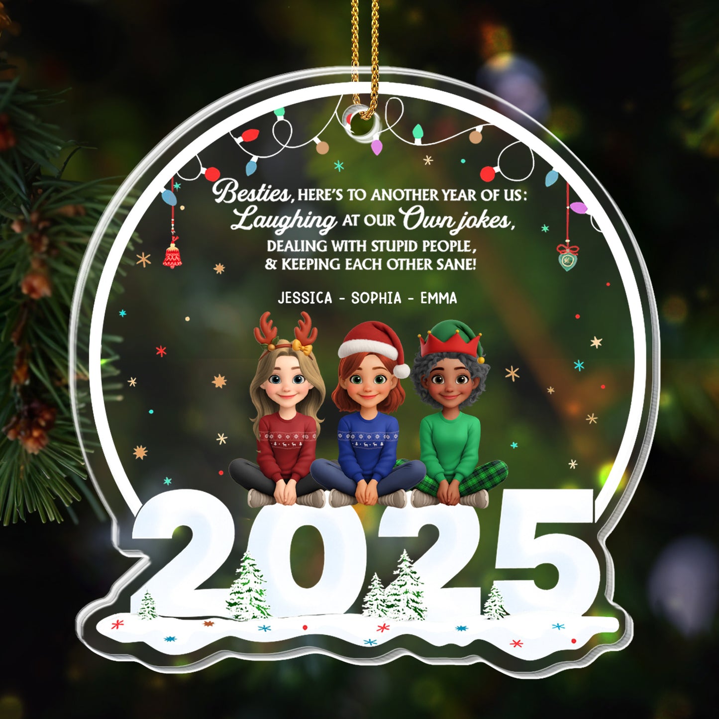 Besties Here's to Another Year of Us, Three Friends