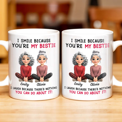 I Smile Because You're My Bestie, Two Girls Sitting