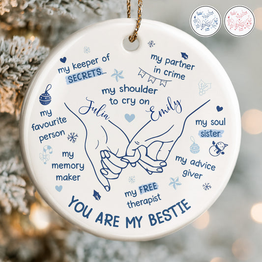 You Are My Bestie With Hands And Hearts Design