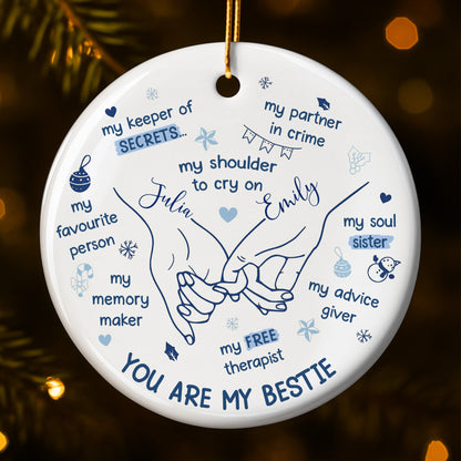 You Are My Bestie With Hands And Hearts Design