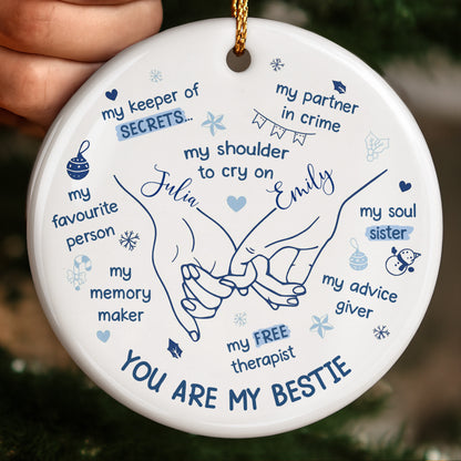 You Are My Bestie With Hands And Hearts Design