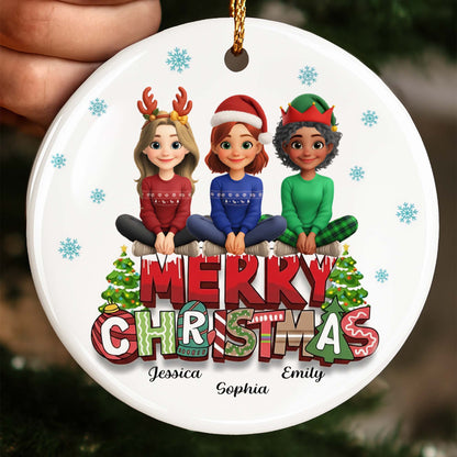 Merry Christmas Friends And Festive Symbols