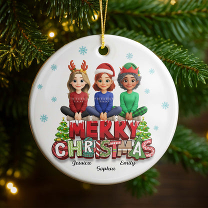 Merry Christmas Friends And Festive Symbols