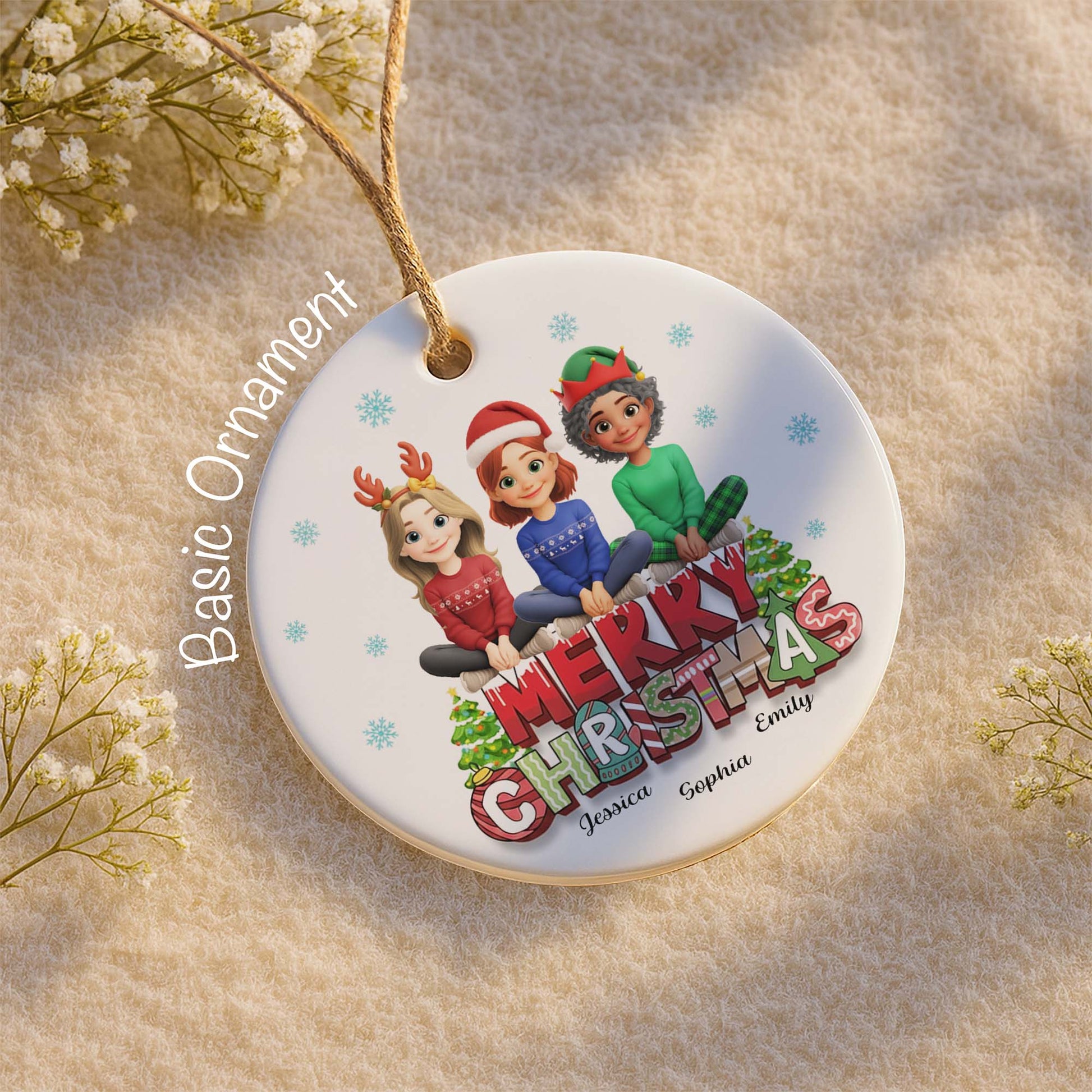 Merry Christmas Friends And Festive Symbols