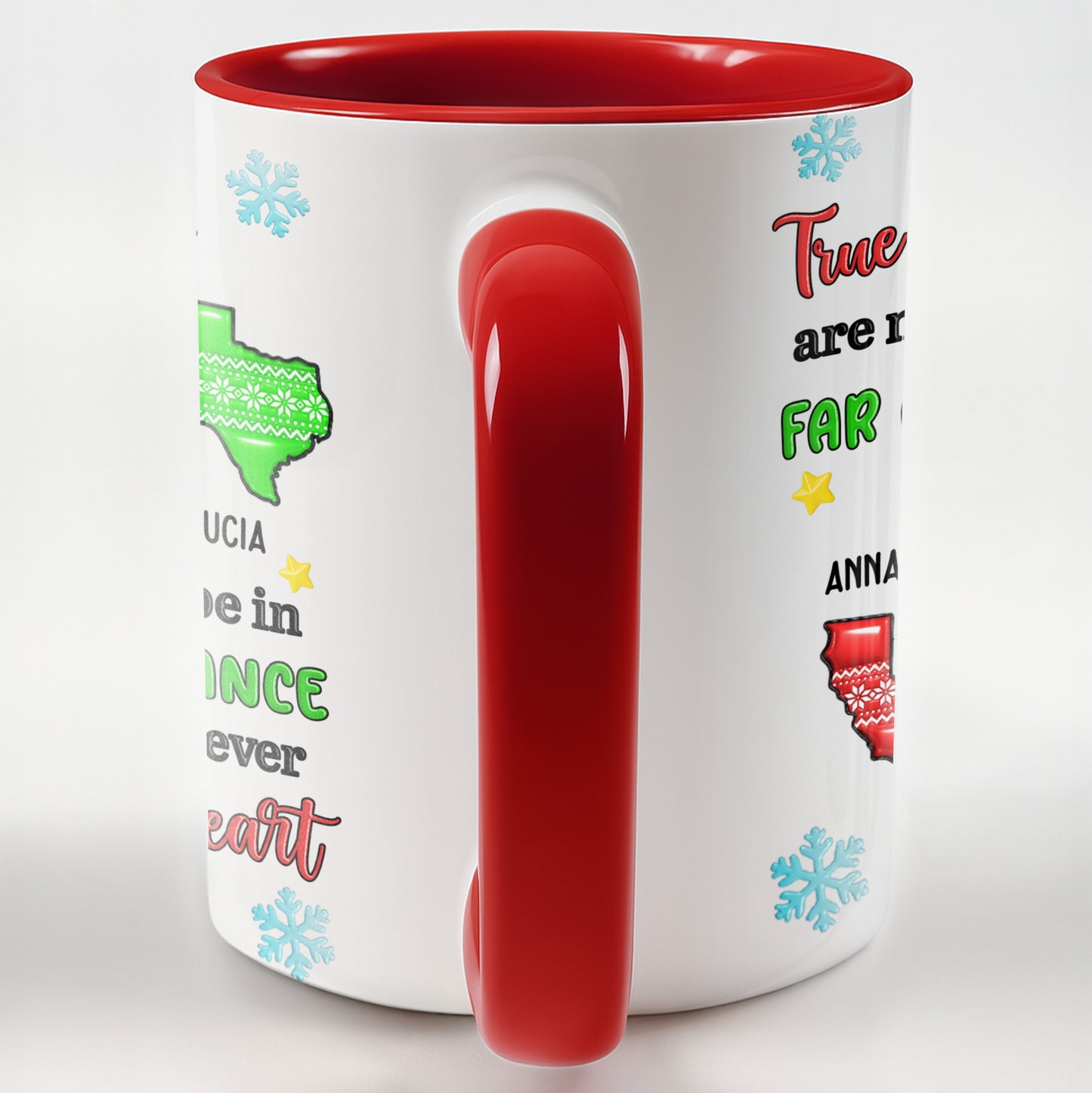 True Friends Are Never Far Apart, Custom Personalized Mug