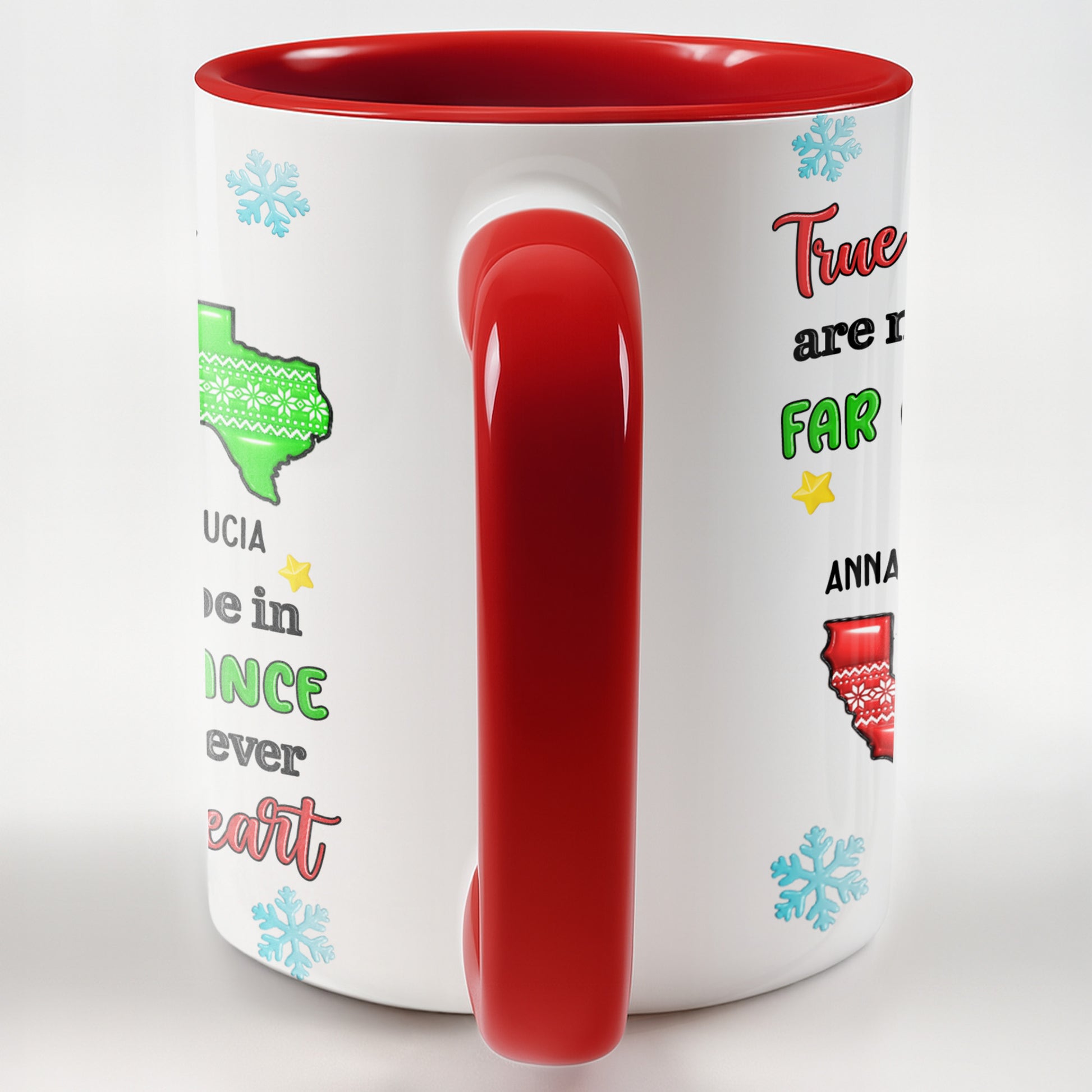 True Friends Are Never Far Apart, Custom Personalized Mug